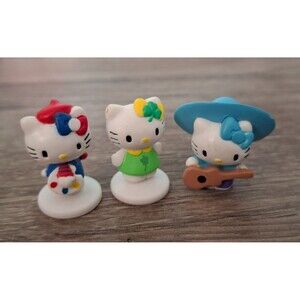 Upper Deck Hello Kitty World Adventure Collectipak Figures France Ireland Mexico